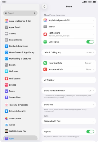 Press Announce Calls.