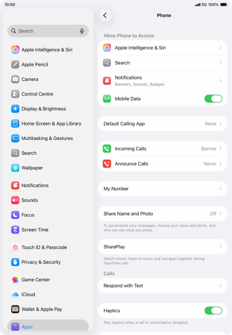 Press Announce Calls.