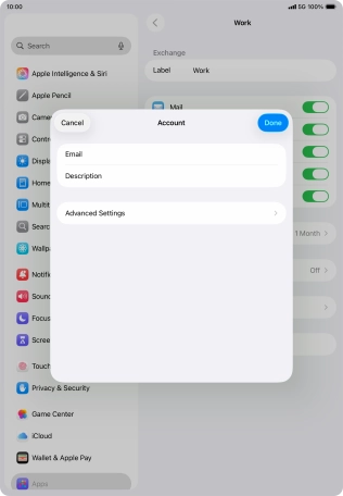 Press Advanced Settings.
