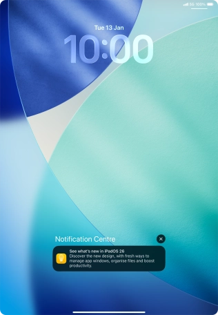 Press the required notification and follow the instructions on the screen to use the selected function.