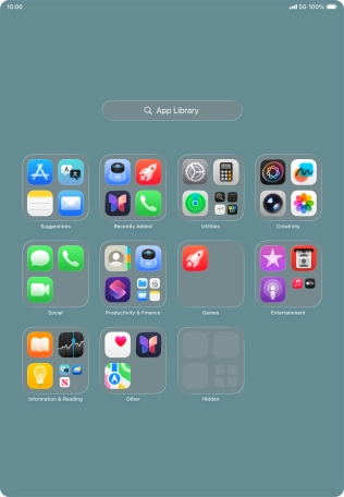The app is now placed in the Hidden folder in the App Library.