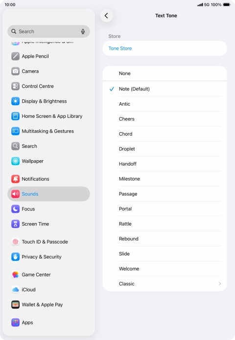 Press the required message tones to hear them.