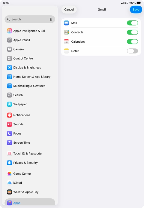 If this screen is displayed, you email account has been recognised and set up automatically. Follow the instructions on the screen to key in more information and finish setting up your tablet.