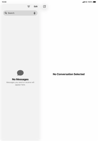 Slide your finger upwards starting from the bottom of the screen to open Dock.