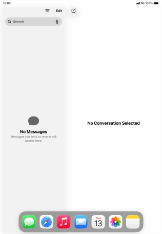 Slide your finger downwards on Dock to minimise it.