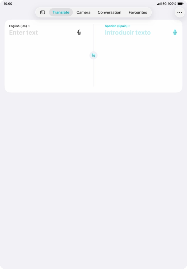 Press the first drop down list.