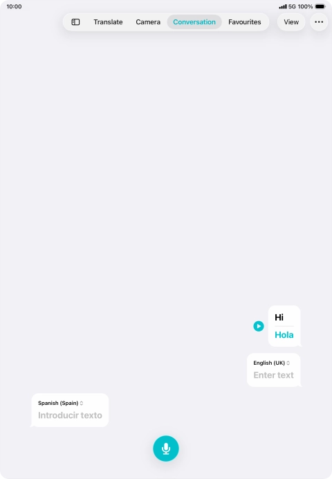 Press the menu icon.