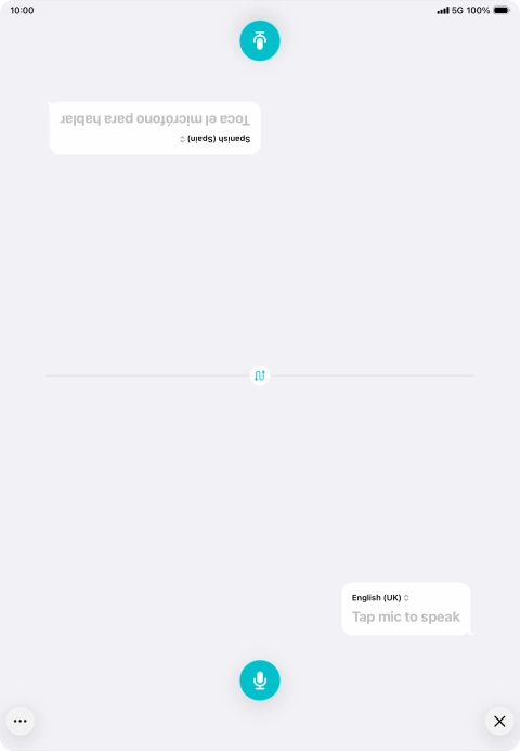 Press the end icon to end two-way view.