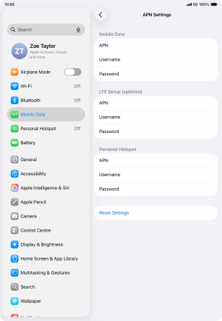 Press APN and key in wap.vodafone.co.uk.