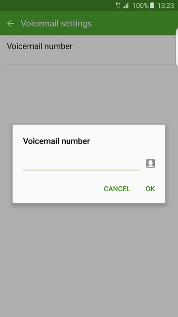 Key in +61414121121 and press OK.