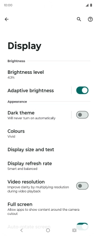 Press Dark theme.