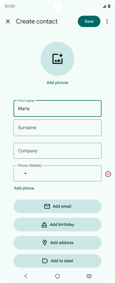 Press Surname and key in the required last name.
