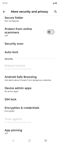 Press SIM lock.