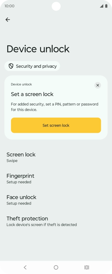 Press Fingerprint.