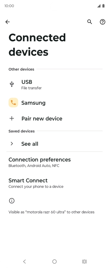 Press the Home key to return to the home screen.