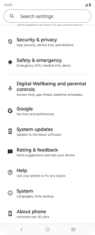Press System updates.