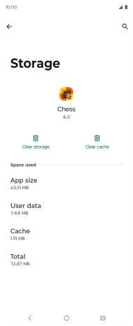 Press Clear cache.