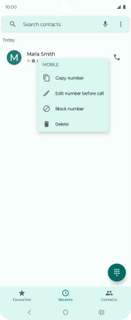 Press Block number.