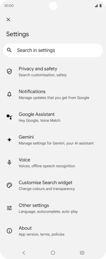 Press Gemini.