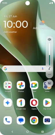 Press the sound mode icon the necessary number of times to turn vibration on or off.