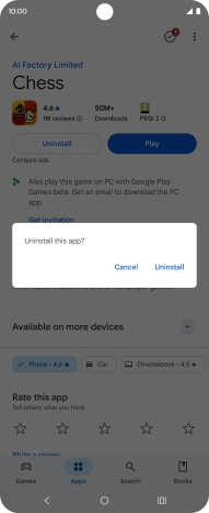 Press Uninstall.