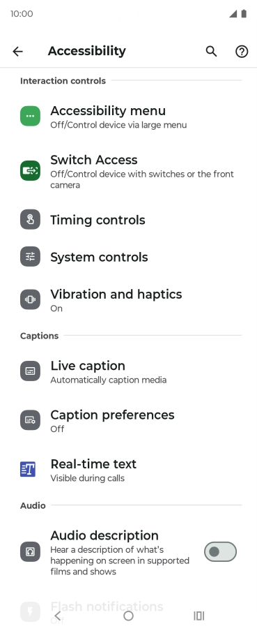 Press the required category below 
