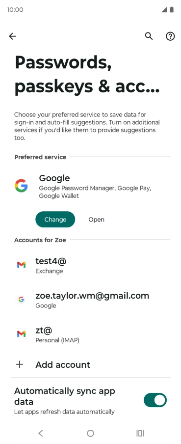 Press the Home key to return to the home screen.
