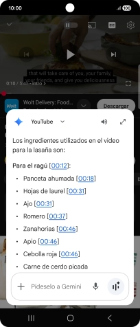 La respuesta de Gemini a tu pregunta se visualiza ahora en la pantalla.