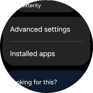 Press Advanced settings and follow the instructions on the screen to select the required settings.