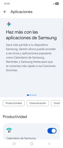 Sigue las indicaciones de la pantalla para seleccionar los ajustes deseados.