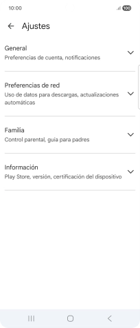 Pulsa Preferencias de red.