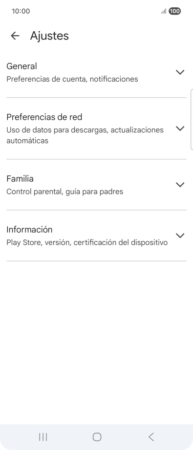 Pulsa Preferencias de red.
