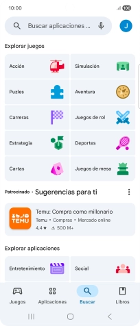 Pulsa en el campo de búsqueda.