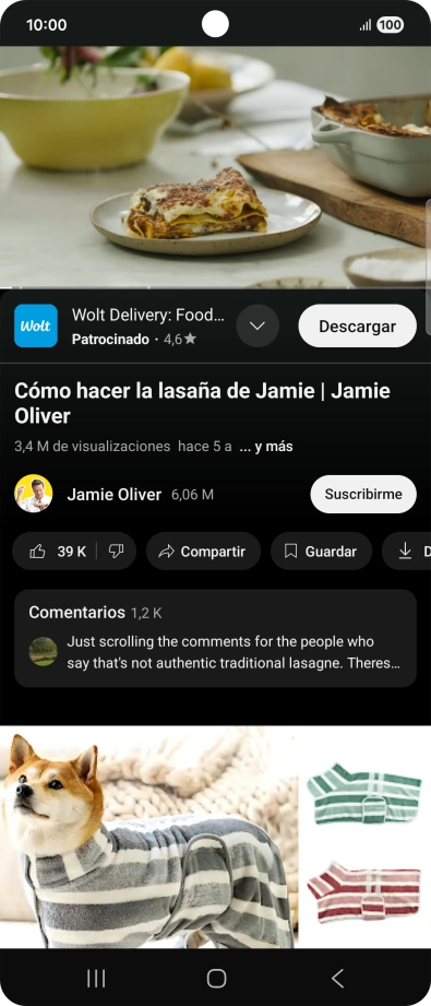 Pulsa la tecla de inicio durante unos instantes para activar Gemini.
