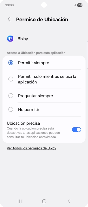 Pulsa el ajuste deseado.