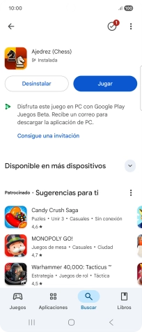Pulsa la tecla de inicio para terminar y regresar a la pantalla de inicio.
