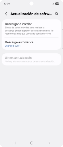 Pulsa Descargar e instalar. Si hay una versión de software nueva disponible, aparecerá ahora en la pantalla. Sigue las indicaciones de la pantalla para actualizar el software del teléfono.