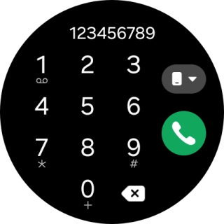 Press the call icon.