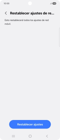 Pulsa Restablecer ajustes.