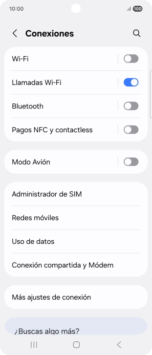 Pulsa Redes móviles.
