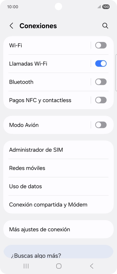Pulsa Redes móviles.