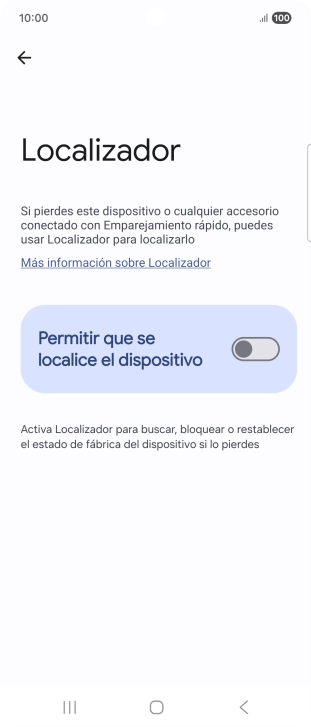 Pulsa el indicador junto a 