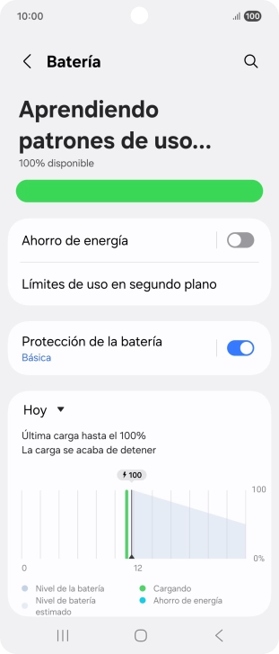 Pulsa Ahorro de energía.