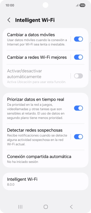 Pulsa el indicador junto a 
