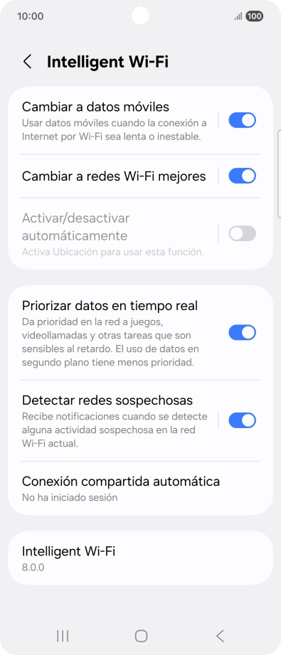Pulsa el indicador junto a 