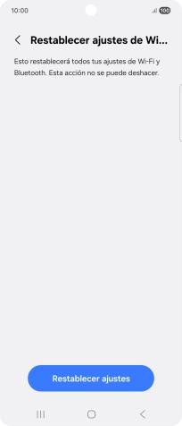 Pulsa Restablecer ajustes.