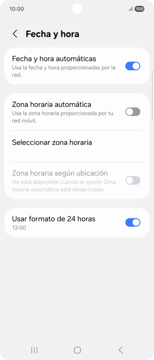 Pulsa el indicador junto a 