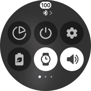 Press the required function to open an application or turn the function on or off.