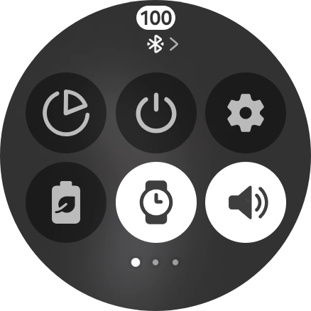 Press the required function to open an application or turn the function on or off.