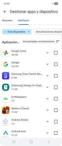 Pulsa la app deseada.